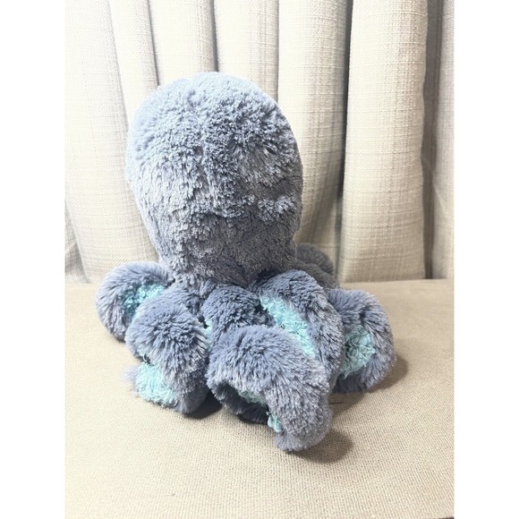 Manhattan Toy Octopus Plush Blue Stuffed Animal Curl Legs 13” - Picture 2 of 9